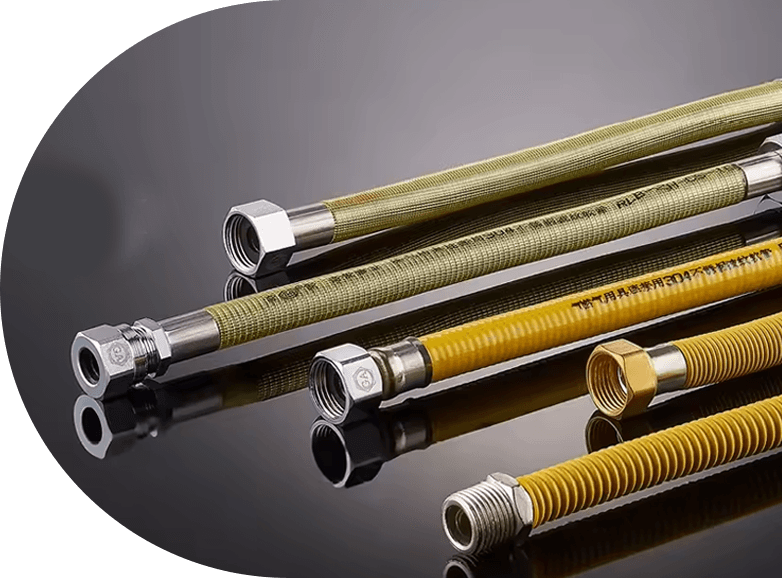 Tubo a gas ondulato in acciaio inossidabile avvolto in metallo ZLR-14